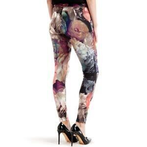 NWT Ted Baker London Aniela Technicolor Bloom Floral Leggings Women's Size 0‎